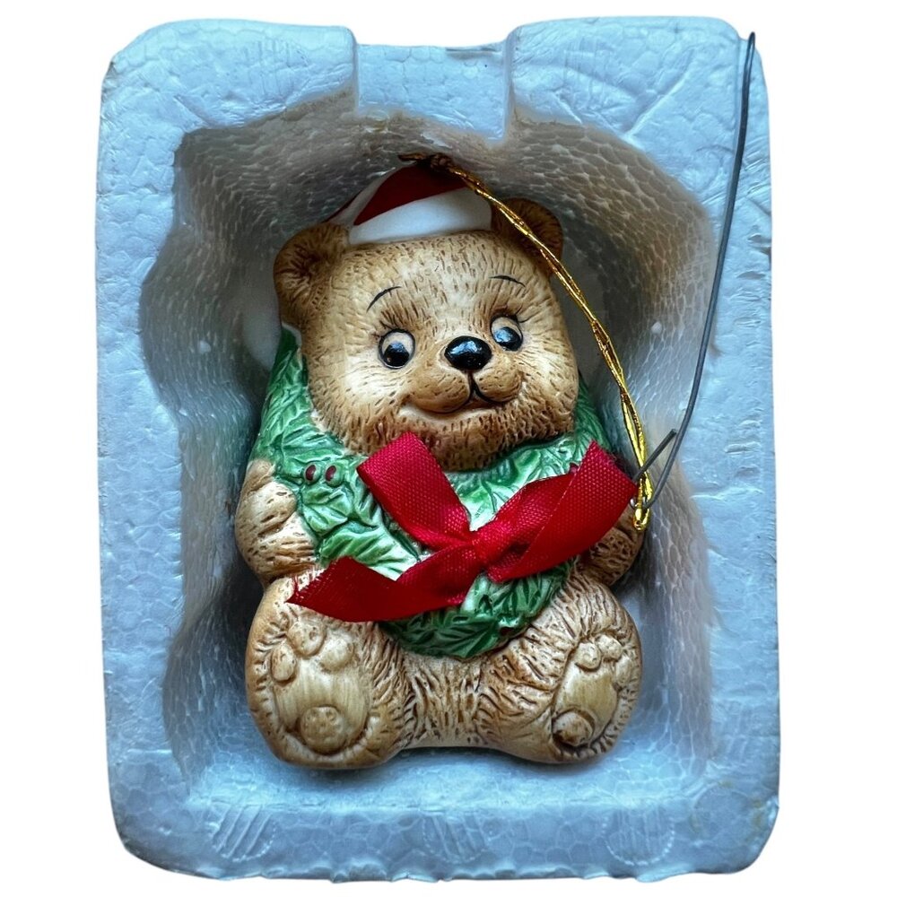 Jolly Jingles by BOA Vintage Bell Teddy Bear Porcelain in Original Box 1… - Picture 3 of 14